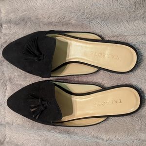 Talbot suede tassle slides